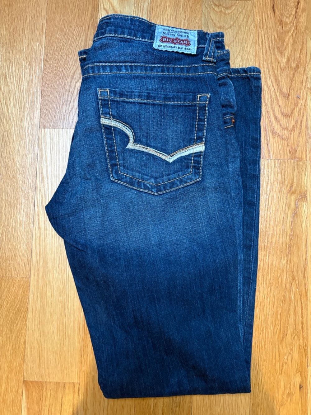 Big Star Indigo Blue Skinny Jeans with Contrast Pocket Stitch